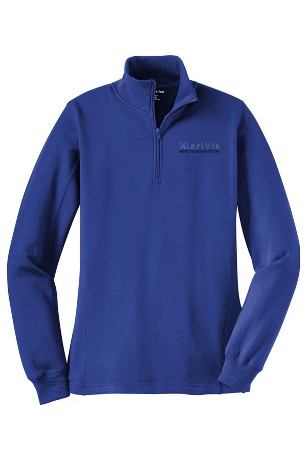 KlariVis: LADIES 1/4-Zip Ringspun Sweatshirt