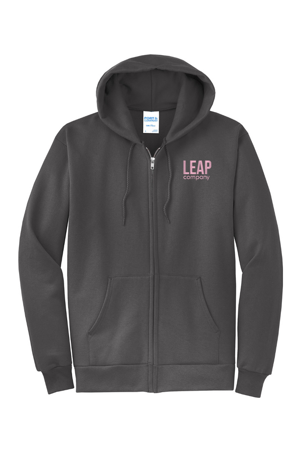 Leap: ADULT Fleece Full-Zip Hooded Sweatshirt