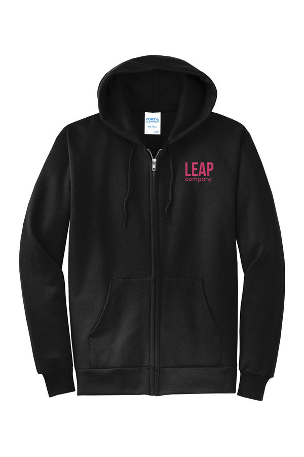 Leap: ADULT Fleece Full-Zip Hooded Sweatshirt