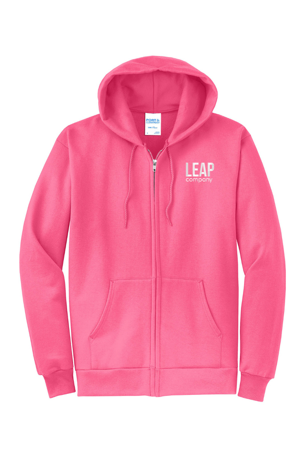 Leap: ADULT Fleece Full-Zip Hooded Sweatshirt