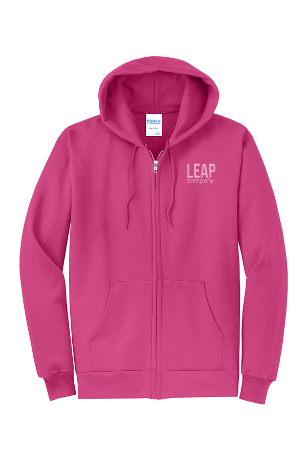 Leap: ADULT Fleece Full-Zip Hooded Sweatshirt