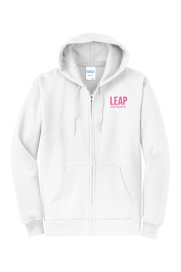 Leap: ADULT Fleece Full-Zip Hooded Sweatshirt