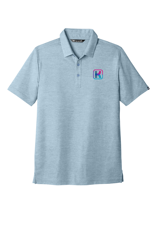 KlariVis: Travis Mathew ADULT Oceanside Heather Polo (with Sleeve Logo)