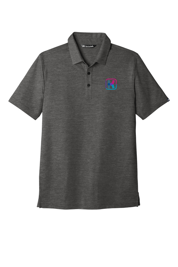 KlariVis: Travis Mathew ADULT Oceanside Heather Polo (with Sleeve Logo)