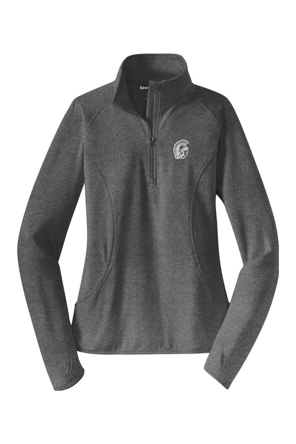 Spartan Head: Ladies Sport-Wick Stretch 1/2-Zip Pullover