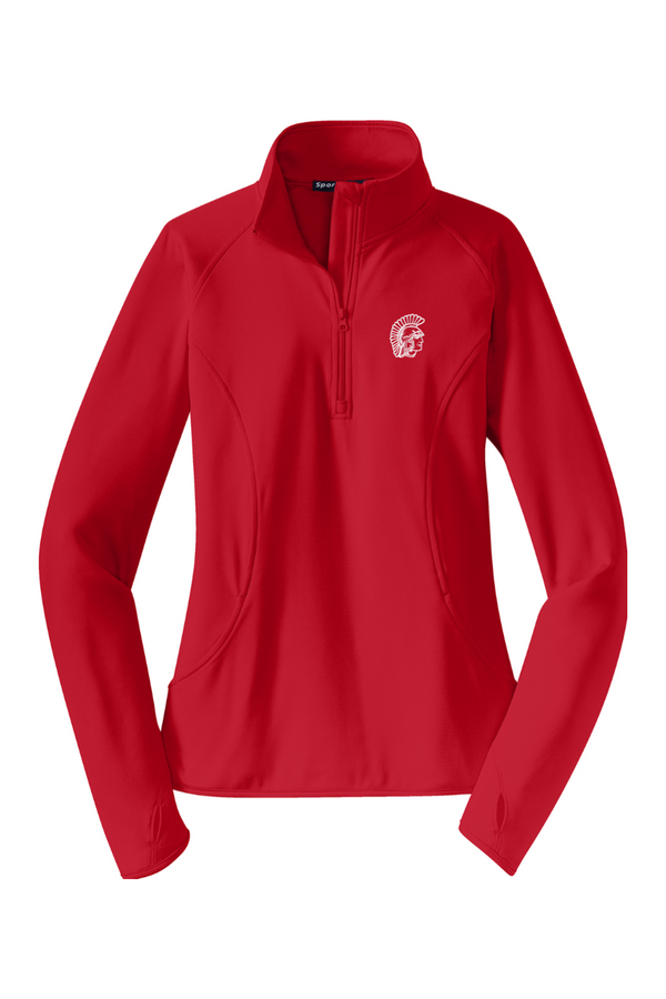 Spartan Head: Ladies Sport-Wick Stretch 1/2-Zip Pullover