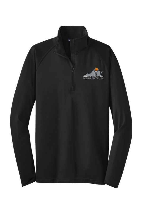 VDOE Driver Ed: ADULT Sport-Wick Stretch 1/2-Zip Pullover