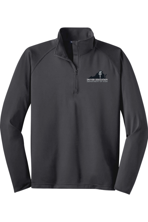 VDOE Driver Ed: ADULT Sport-Wick Stretch 1/2-Zip Pullover