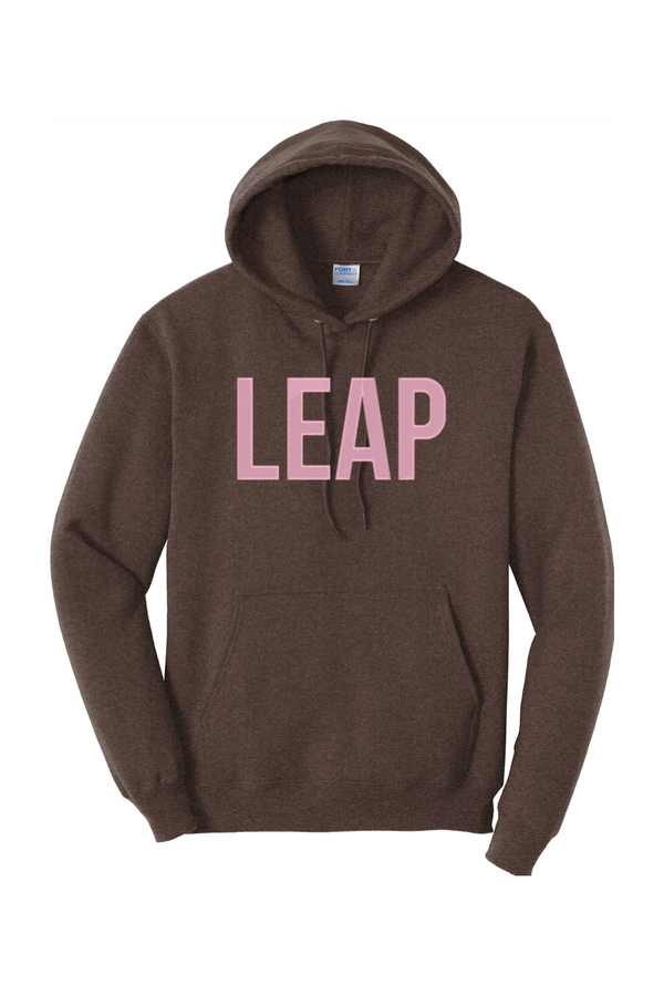 Leap: ADULT Heather Fleece Pullover Hooded Sweatshirt