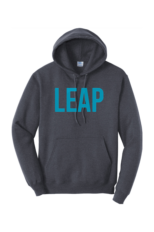 Leap: ADULT Heather Fleece Pullover Hooded Sweatshirt