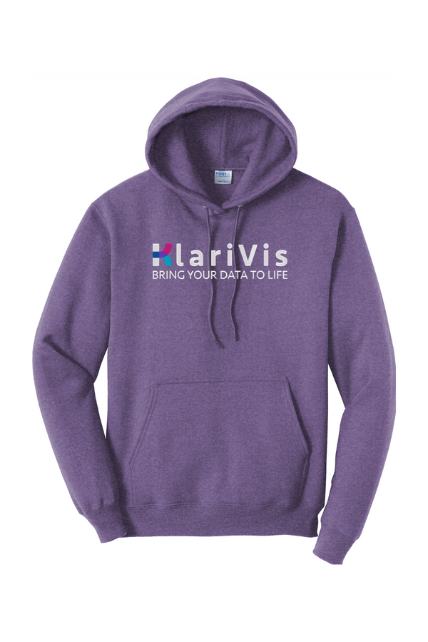 KlariVis: ADULT Heather Fleece Pullover Hooded Sweatshirt