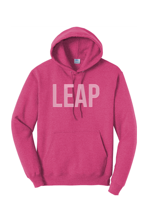 Leap: ADULT Heather Fleece Pullover Hooded Sweatshirt