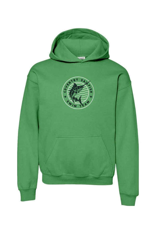 Coventry Sailfish: YOUTH Heavy Hooded Sweatshirt (FullFront Embroidery)