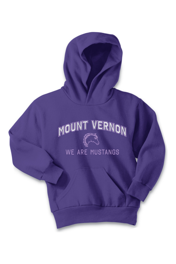 MVES: YOUTH Pullover Hooded Sweatshirt (Pinks and Purples)