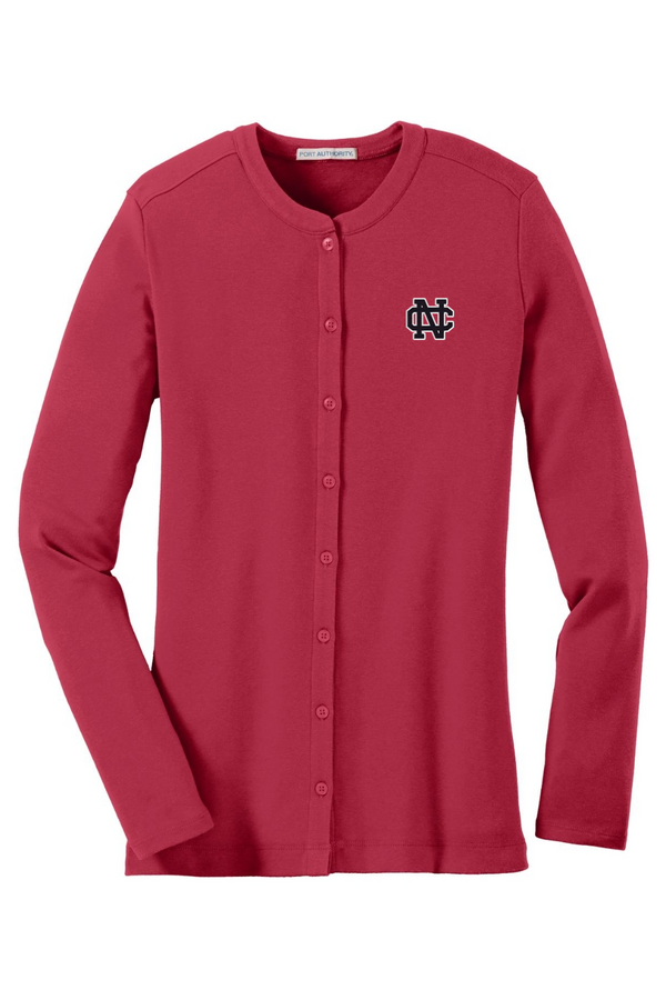 North Cross: LADIES Stretch Button-Front Cardigan