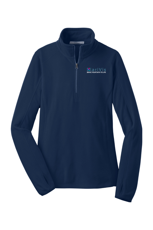 KlariVis: Ladies Microfleece 1/2-Zip Pullover