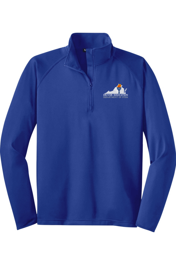 VDOE Driver Ed: ADULT Sport-Wick Stretch 1/2-Zip Pullover