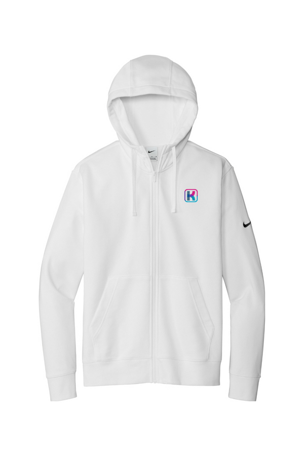 KlariVis: Nike ADULT Fleece Full-Zip Hoodie (with Sleeve Logo)