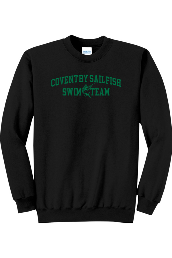 Coventry Sailfish: ADULT Fleece Crewneck Sweatshirt (FullFront Embroidery)