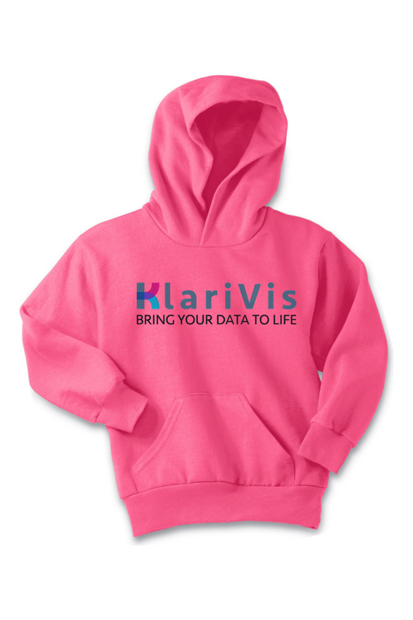 KlariVis: YOUTH Fleece Pullover Hooded Sweatshirt