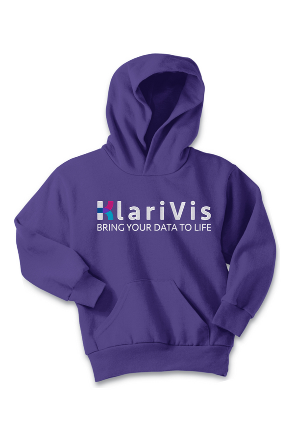 KlariVis: YOUTH Fleece Pullover Hooded Sweatshirt