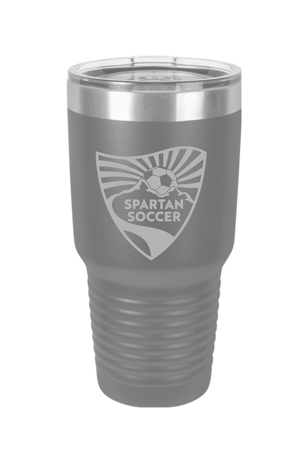 Spartan Soccer: ENGRAVED 30oz Stainless Steel Tumbler