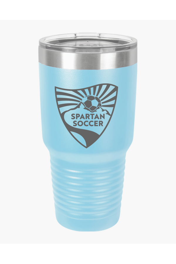 Spartan Soccer: ENGRAVED 30oz Stainless Steel Tumbler