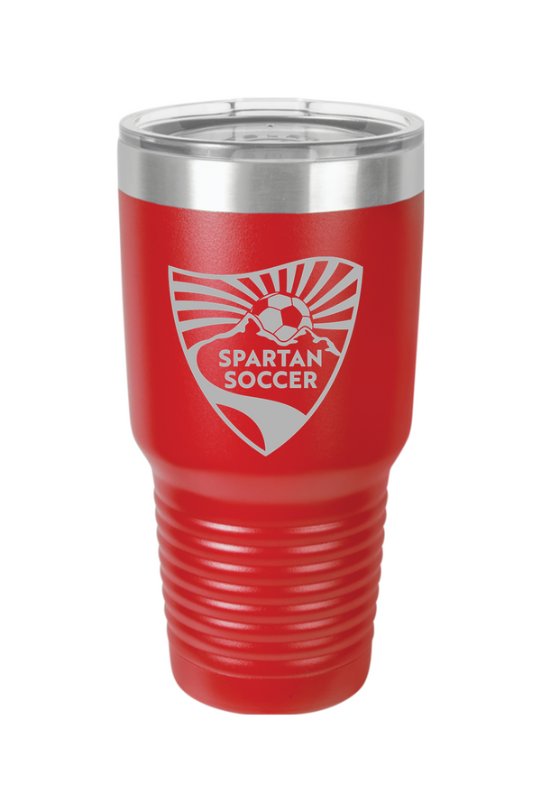 Spartan Soccer: ENGRAVED 30oz Stainless Steel Tumbler
