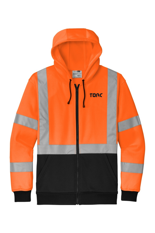 Torc: ADULT A107 Class 3 Heavy-Duty Fleece Full-Zip Hoodie