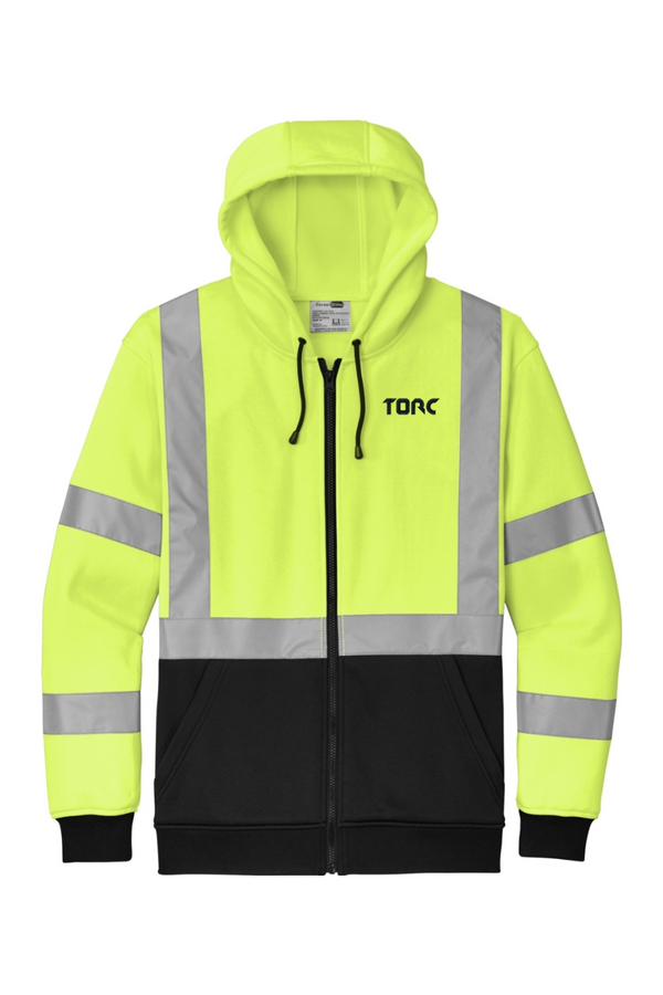 Torc: ADULT A107 Class 3 Heavy-Duty Fleece Full-Zip Hoodie