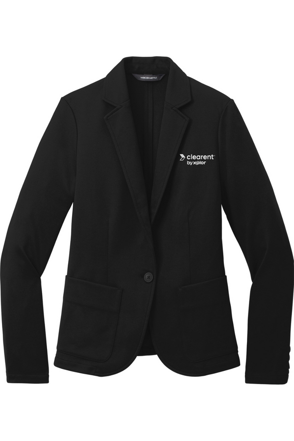 Clearent: Women's Relaxed Knit Blazer