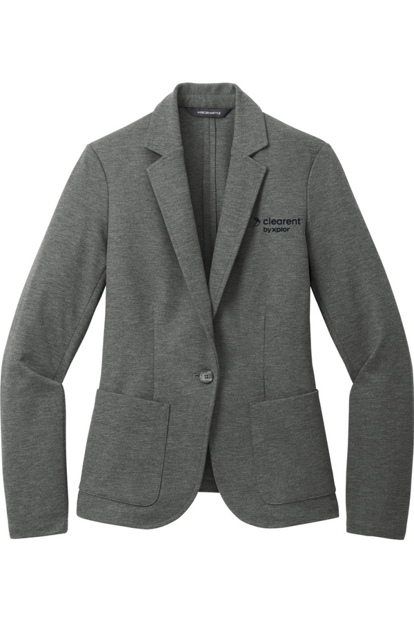 Clearent: Women's Relaxed Knit Blazer