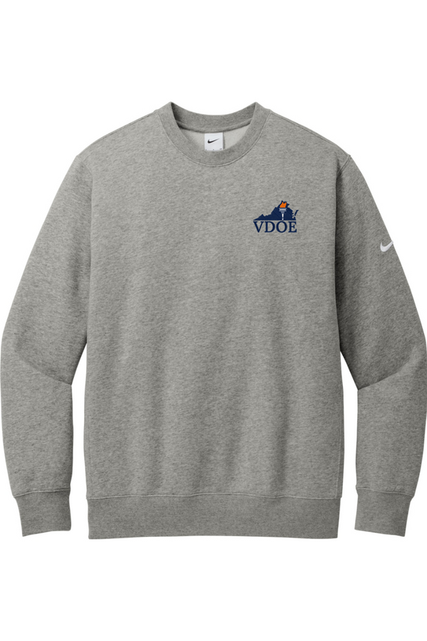 VDOE: Nike Club Fleece Sleeve Swoosh Crew