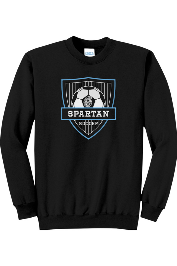 Spartan Soccer: Embroidered Fleece Crewneck Sweatshirt