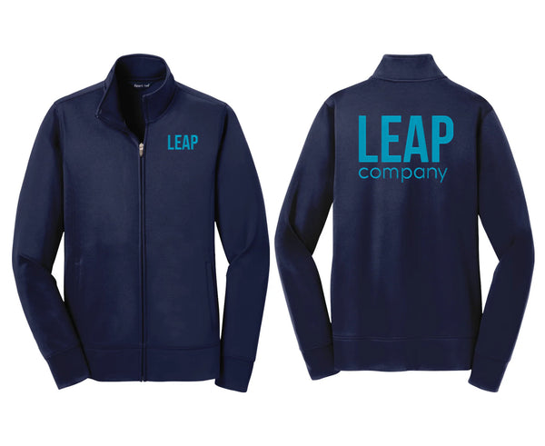 Leap: LADIES Sport-Wick Fleece Full-Zip Jacket (Embroidered Front and Back)