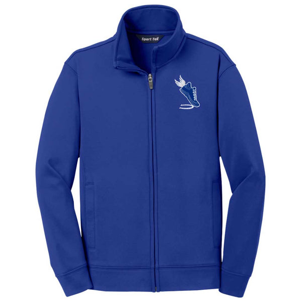 Mustangs Running Club: YOUTH Embroidered Sport-Wick Fleece Full-Zip Jacket
