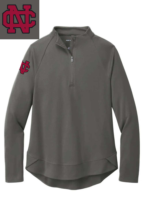 North Cross: LADIES Performance 1/4-Zip (Sleeve Embroidery)
