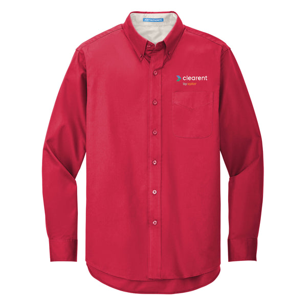 Clearent: TALL Long Sleeve Easy Care Shirt