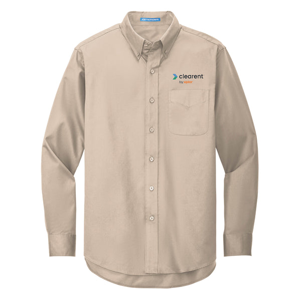 Clearent: TALL Long Sleeve Easy Care Shirt