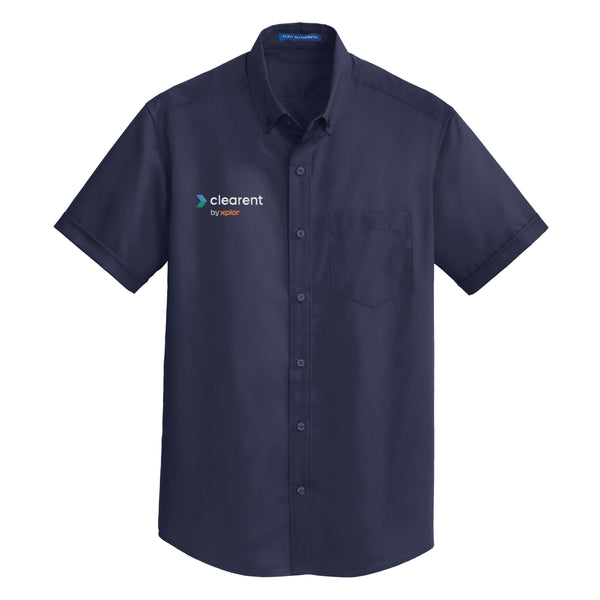 Clearent: Short Sleeve SuperPro Twill Shirt