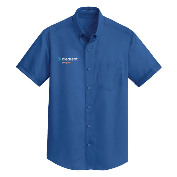 Clearent: Short Sleeve SuperPro Twill Shirt