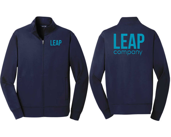 Leap: ADULT Sport-Wick Fleece Full-Zip Jacket (Embroidered Front and Back)