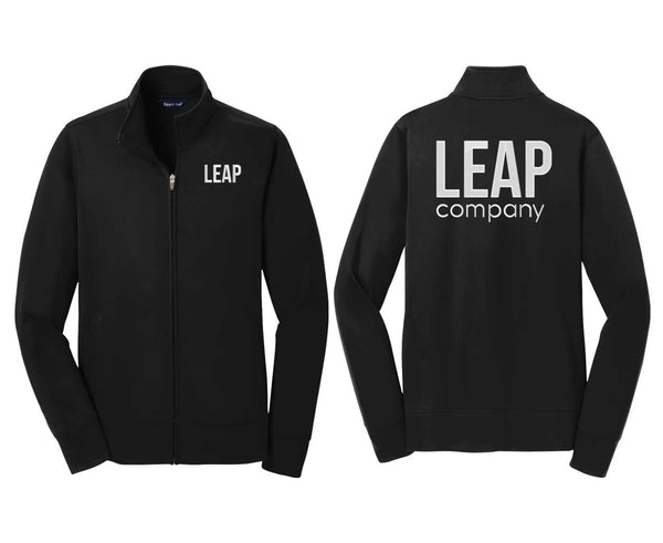 Leap: LADIES Sport-Wick Fleece Full-Zip Jacket (Embroidered Front and Back)