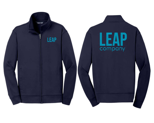 Leap: YOUTH Sport-Wick Fleece Full-Zip Jacket (Embroidered Front and Back)