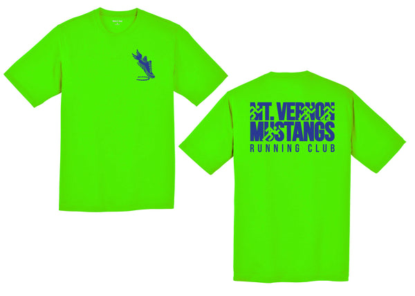 Mustangs Running Club: YOUTH Printed RacerMesh T (PREORDER SHIPS IN NOVEMBER)