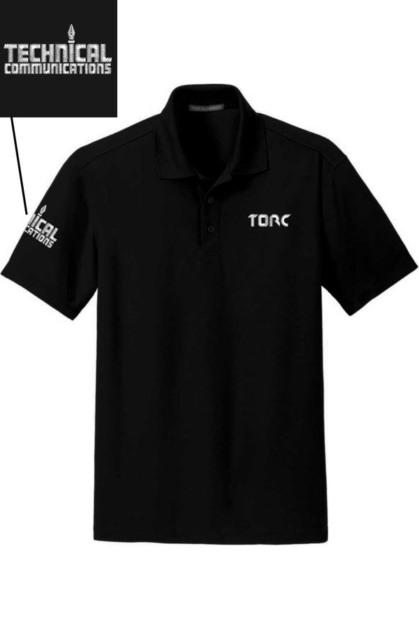 Torc Tech Comm: ADULT Dry-Wick Grid-Texture Performance Polo (Embroidered)
