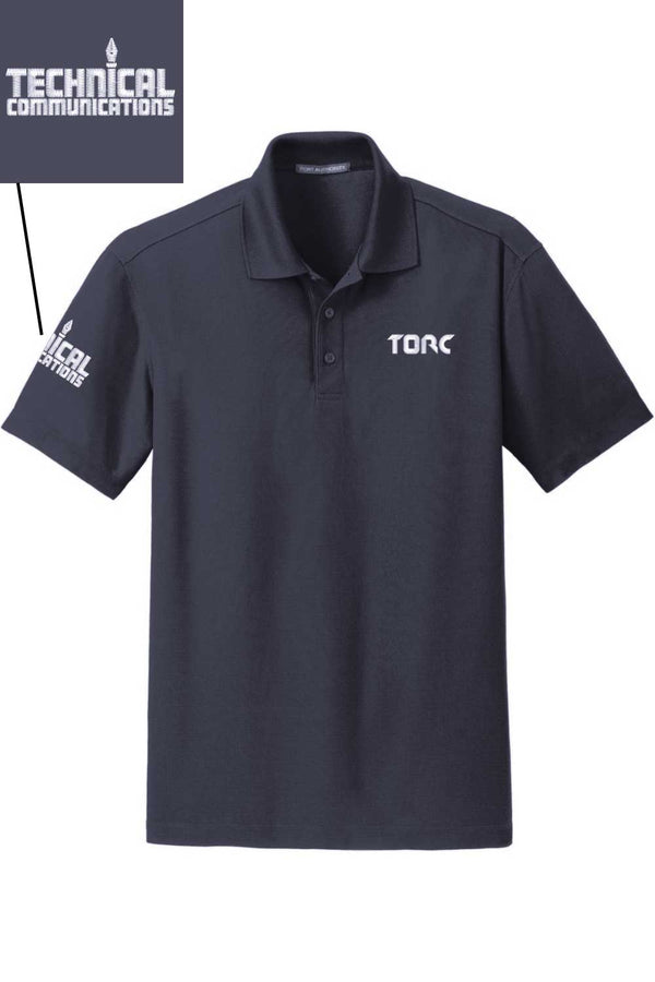 Torc Tech Comm: ADULT Dry-Wick Grid-Texture Performance Polo (Embroidered)