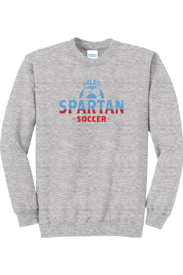 Spartan Soccer: Embroidered Crewneck Sweatshirt