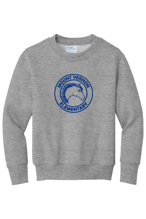 MVES: YOUTH Embroidered Crewneck Sweatshirt