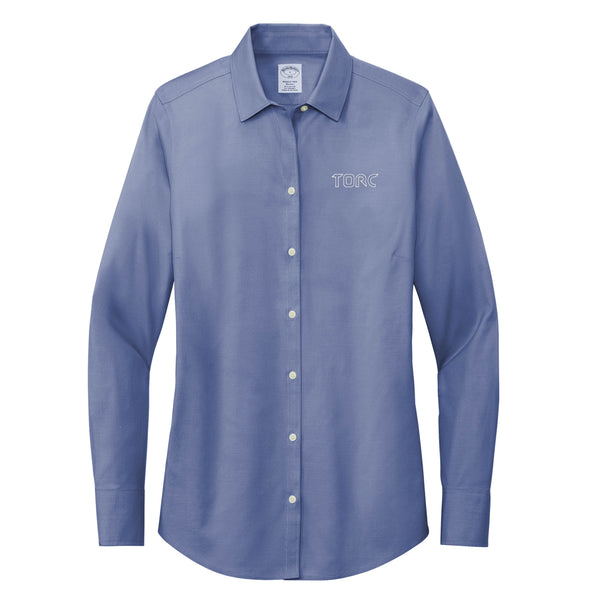 Torc: Brooks Brothers Ladies Wrinkle-Free Stretch Pinpoint Shirt
